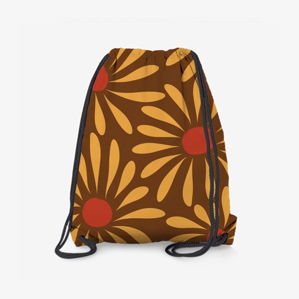 Рюкзак «Цветочный ретро принт»