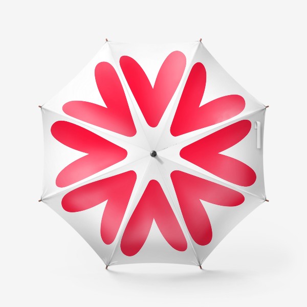 Зонт «Розовое сердце»