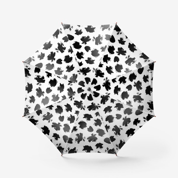 Зонт «Принт с абстрактными пятнами на белом фоне»