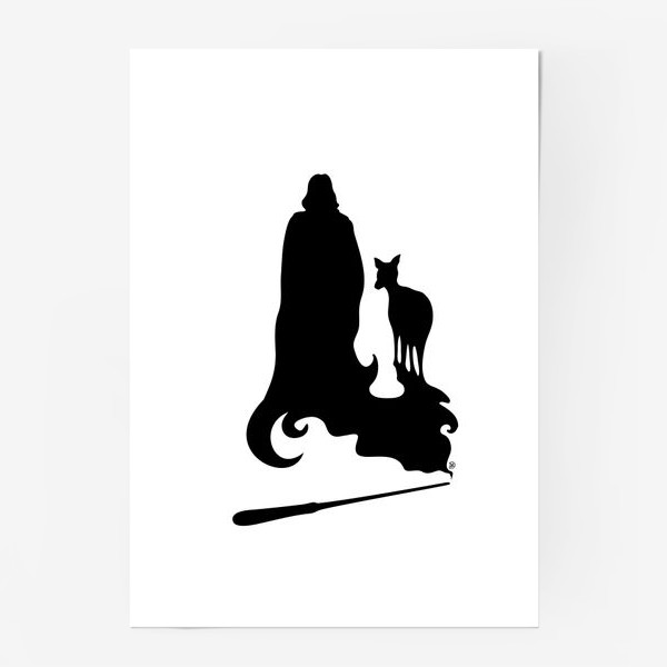Постер «Алан Рикман Северус Снейп и Лили»