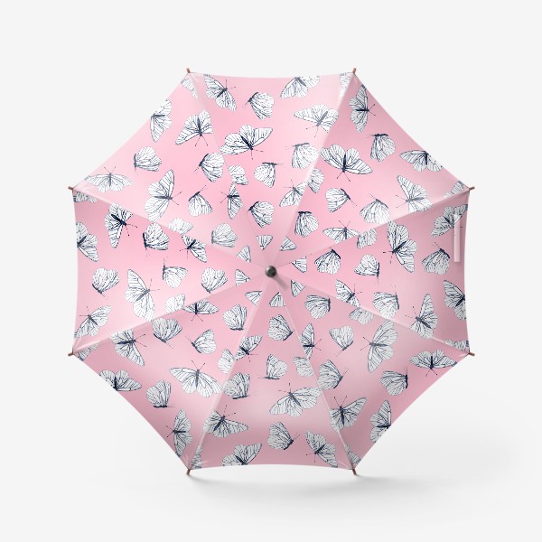 Зонт «Белые бабочки»