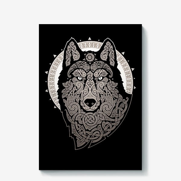 Холст «Северный Волк ( NORTHERN WOLF ) принт»
