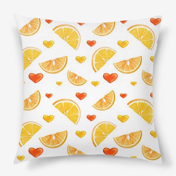 Подушка «Дольки апельсина»