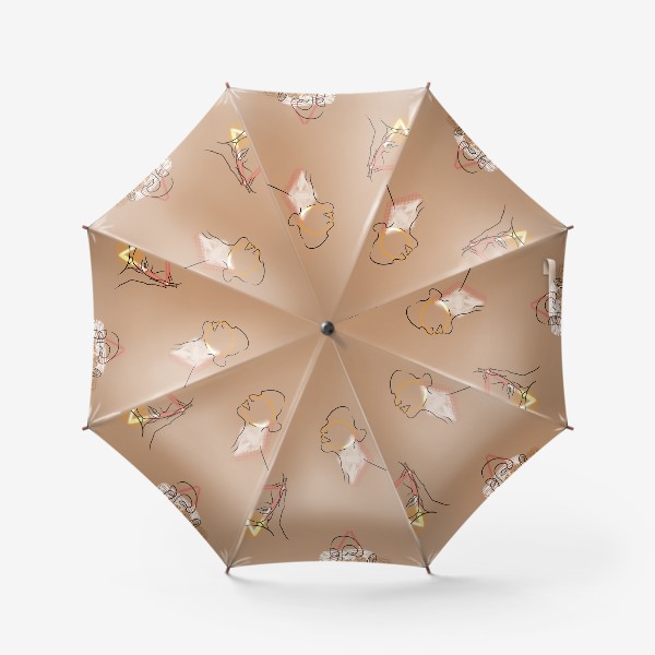Зонт «Силуэт, минимализм, паттерн»