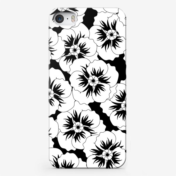Чехол iPhone «Маки на черном»