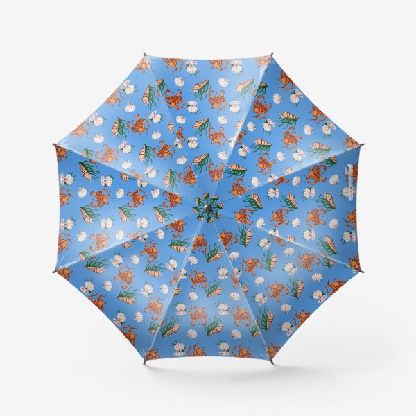 Зонт «Осьминог с ракушками»