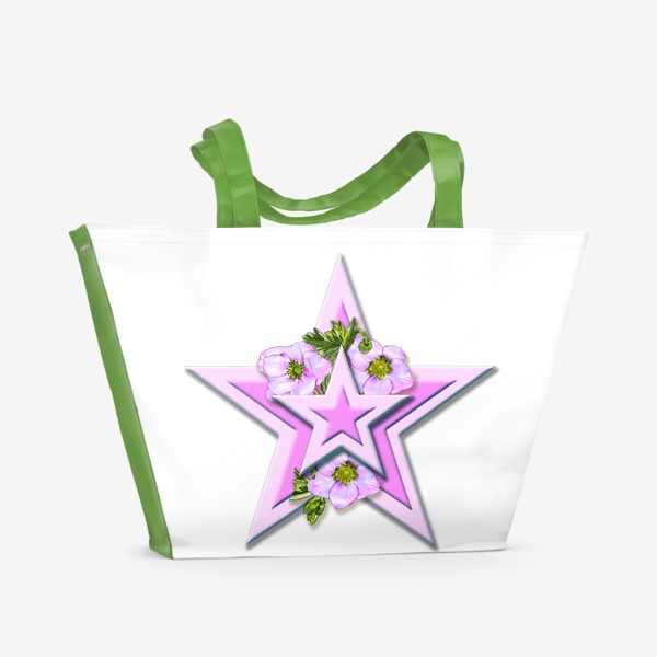 Пляжная сумка «Анемоны и звезды»