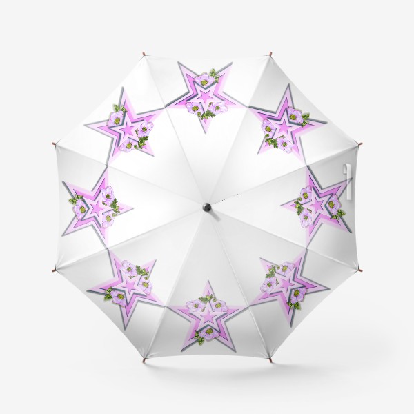 Зонт «Анемоны и звезды»