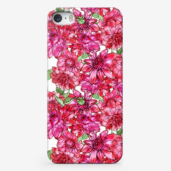 Чехол iPhone «Цветут георгины»