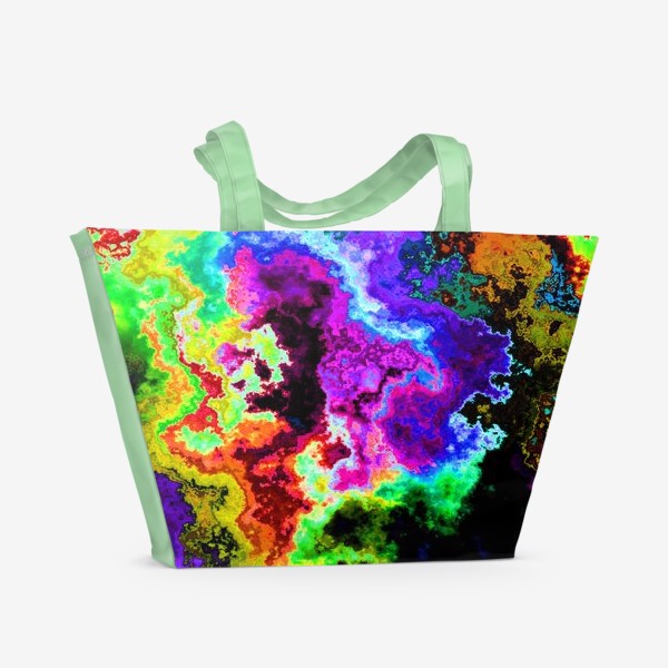 Пляжная сумка «3D Психоделическая абстракция»