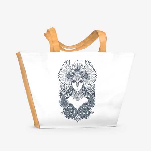 Пляжная сумка «ФРЕЙЯ - Богиня Любви и Валькирия ( FREYJA )»