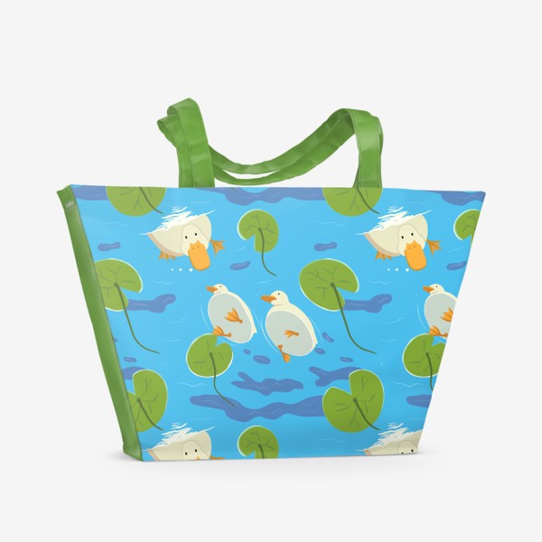 Пляжная сумка «Утки под водой»