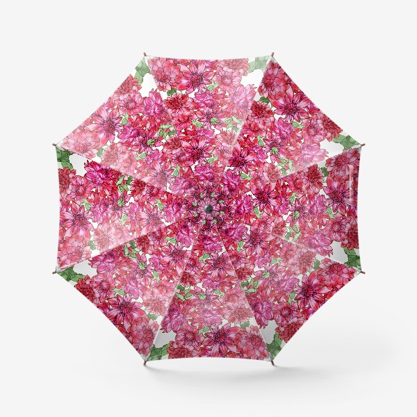 Зонт «Цветут георгины»