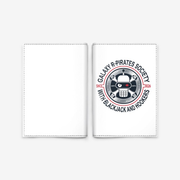 Обложка для паспорта «Галактические Пираты Роботы ( GALAXY R-PIRATES )»