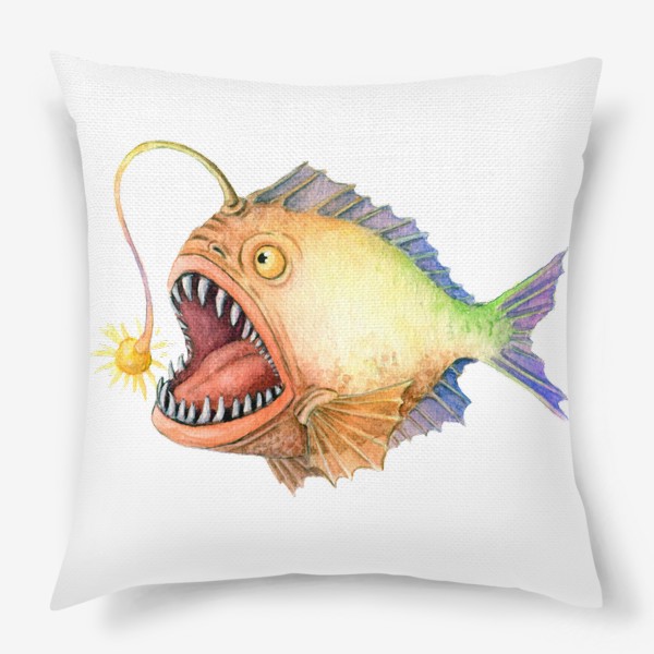 Подушка «Рыба удильщик»