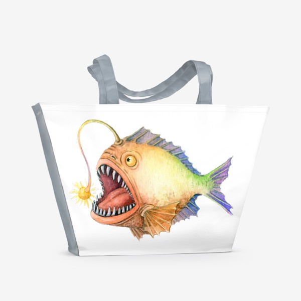 Пляжная сумка «Рыба удильщик»