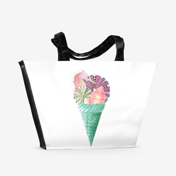 Пляжная сумка «Мороженое "Морской бриз"»