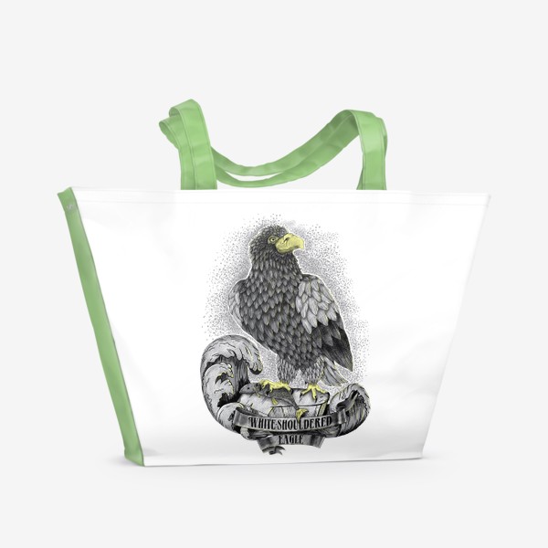 Пляжная сумка «Орел. Белоплечий орлан.»