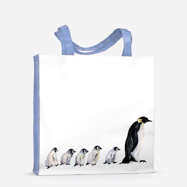 Сумка-шоппер «Кололевсний пингвин и пингвинята»