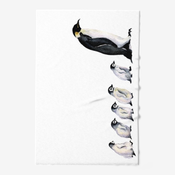 Полотенце «Кололевсний пингвин и пингвинята»