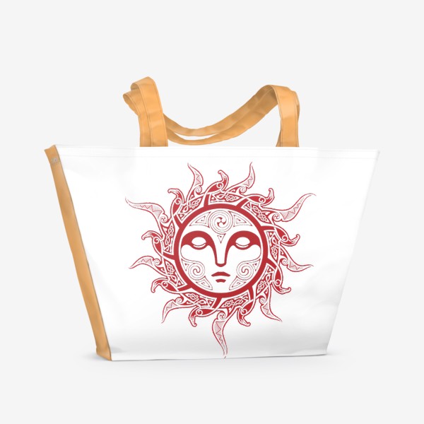 Пляжная сумка «ЙОЛЬ. Спящее Солнце. ( MIDWINTER SUN )»