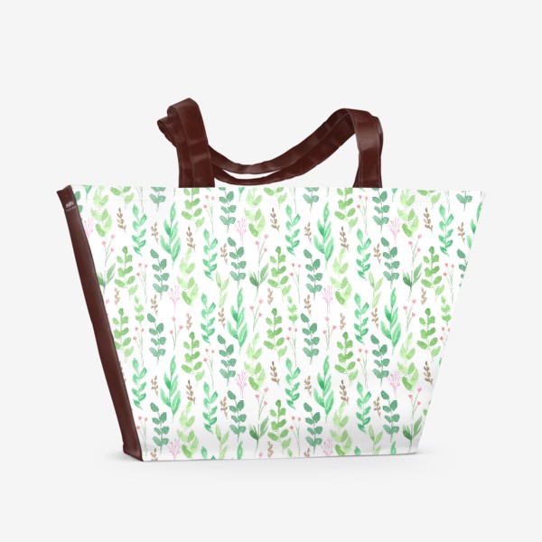 Пляжная сумка «Зеленые травы»