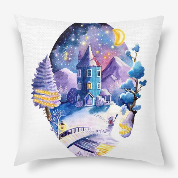 Подушка «moomin house winter»