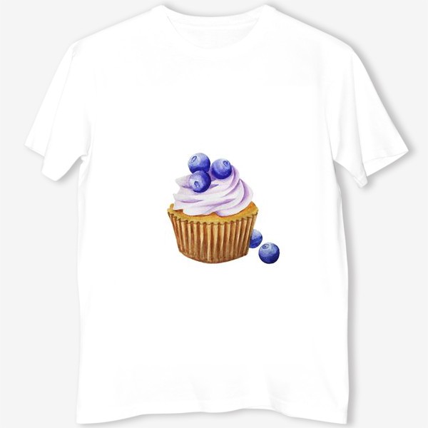 Футболка «Cupcake blueberry Черничный капкейк»
