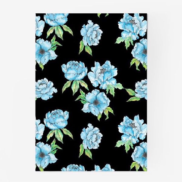 Постер &laquo;Синие цветы&raquo;