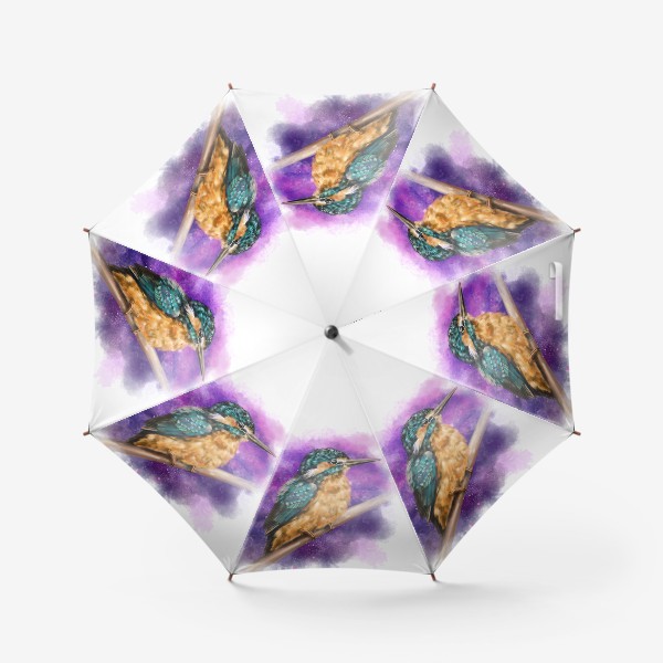 Зонт «Зимородок на красивом фоне»