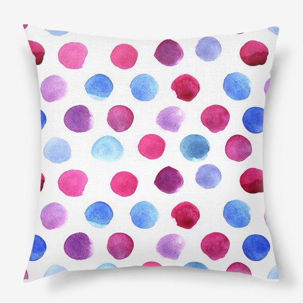 Подушка &laquo;Watercolor spots, seamless pattern&raquo;