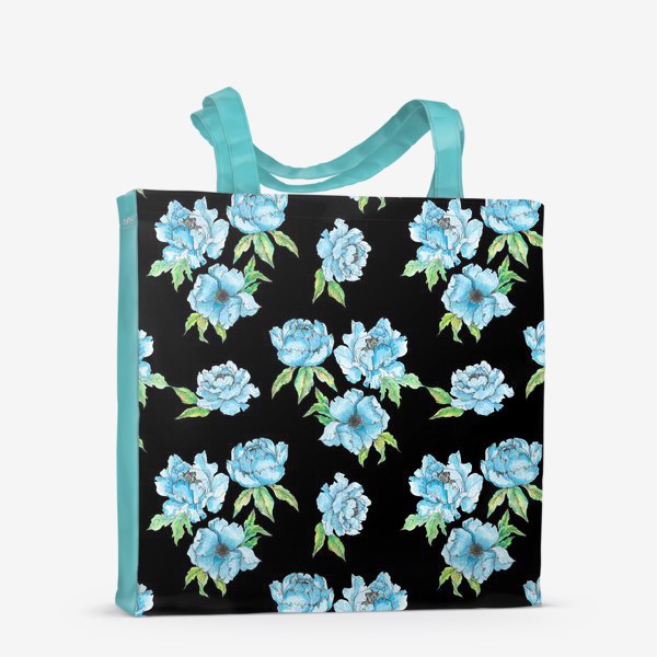 Сумка-шоппер «Синие цветы»