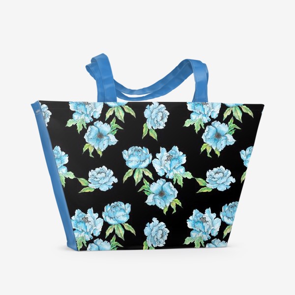 Пляжная сумка &laquo;Синие цветы&raquo;