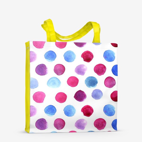 Сумка-шоппер &laquo;Watercolor spots, seamless pattern&raquo;