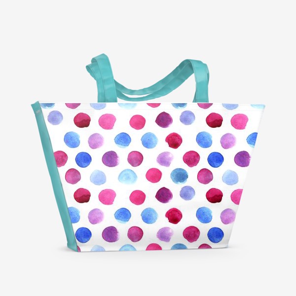 Пляжная сумка &laquo;Watercolor spots, seamless pattern&raquo;
