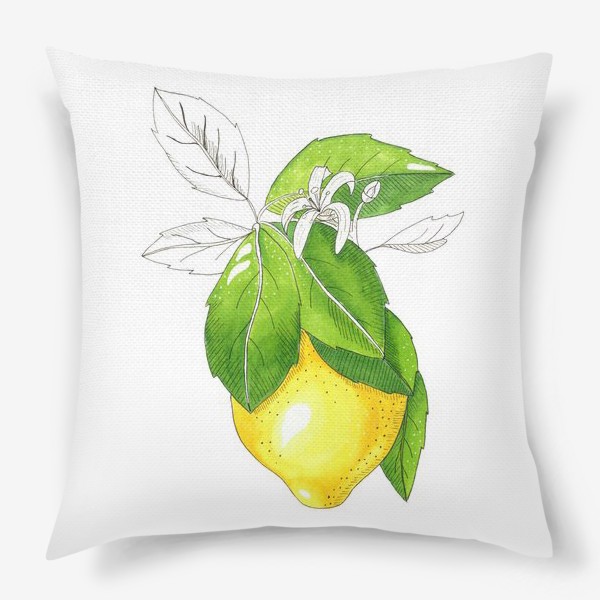 Подушка «Сочный лимон»