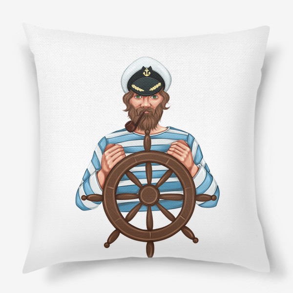 Подушка «Моряк, капитан»