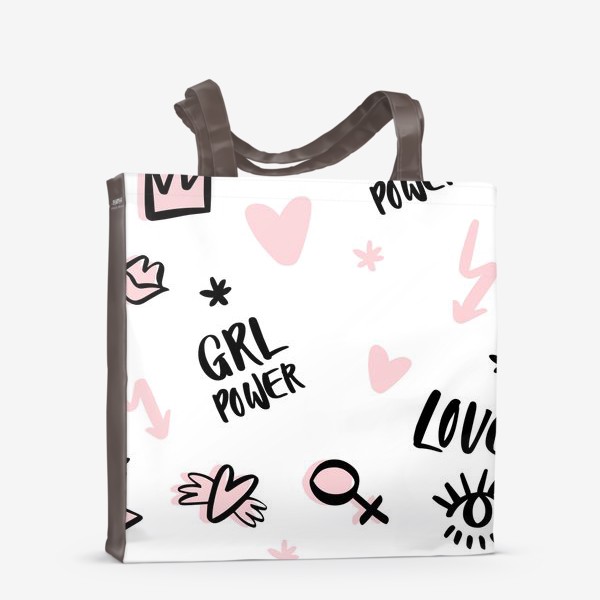 Сумка-шоппер «Girl Power Pattern»