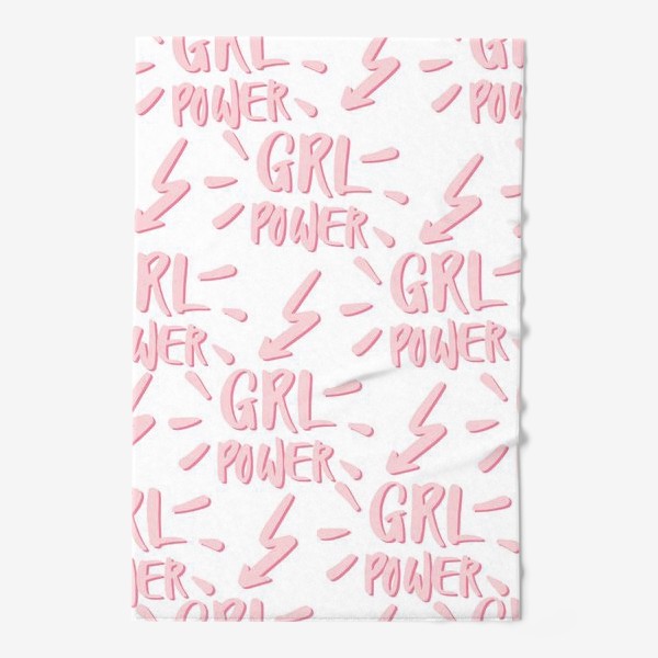 Полотенце «Girl Power Pattern»