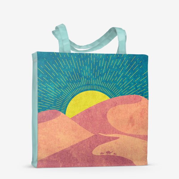 Сумка-шоппер «Закат в пустыне минимализм»