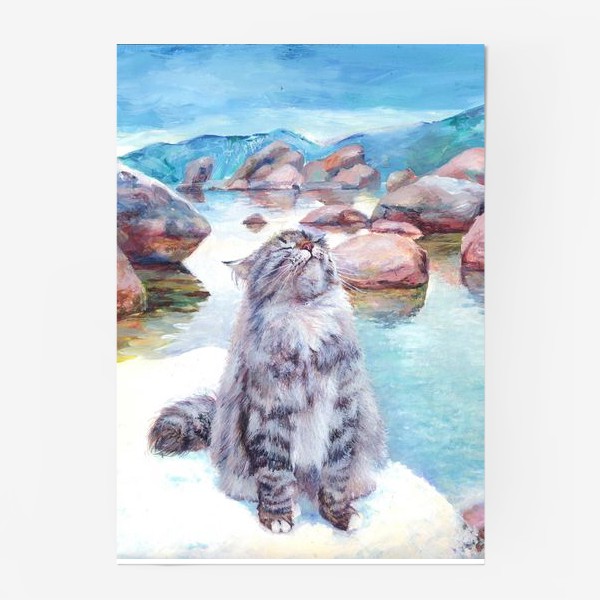 Постер «Райское место, котик, отдых»