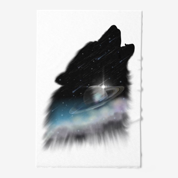 Полотенце «Волк и космос»