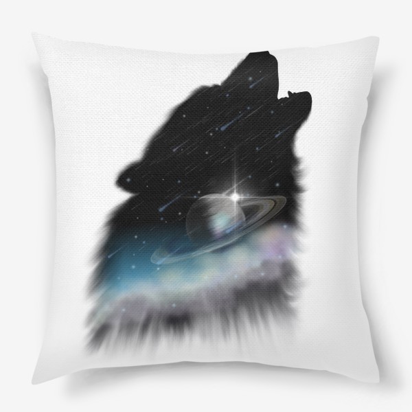 Подушка «Волк и космос»