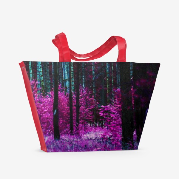 Пляжная сумка «Сиреневый лес»