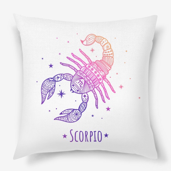 Подушка «Знак зодиака Скорпион»