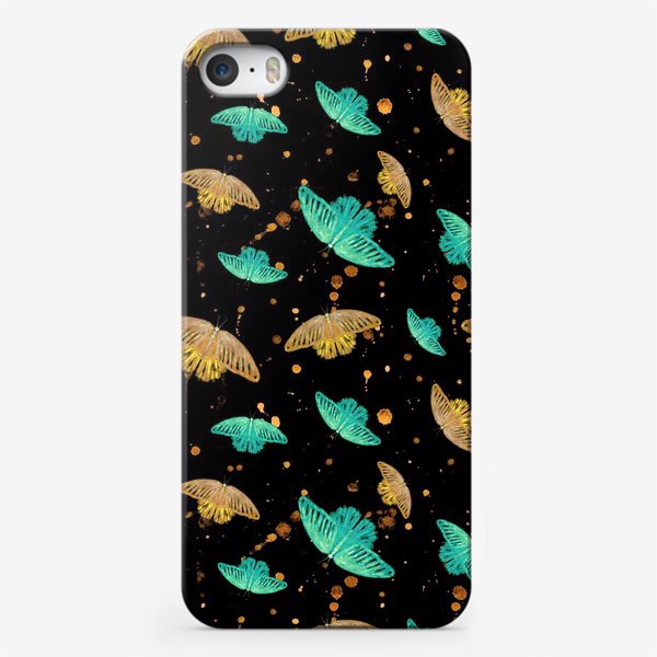 Чехол iPhone «Акварельные бабочки»