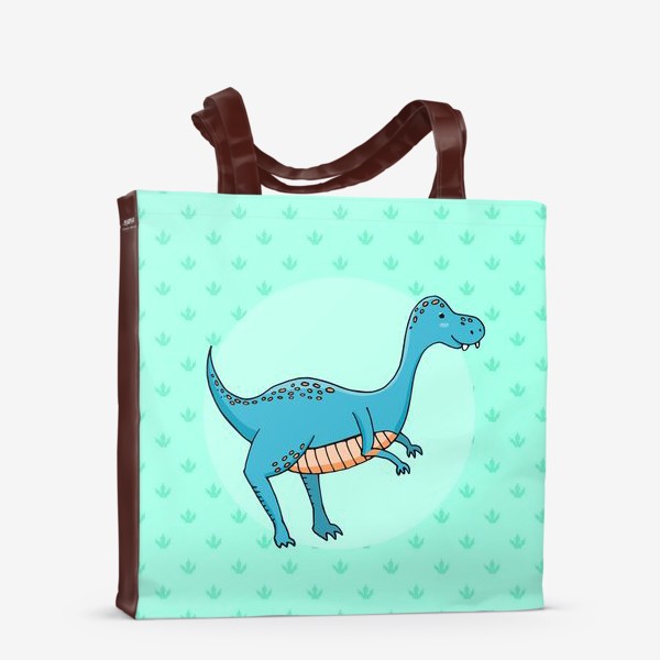 Сумка-шоппер «Синий динозаврик»