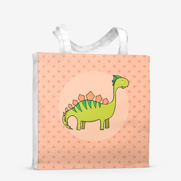 Сумка-шоппер «Зеленый динозаврик»