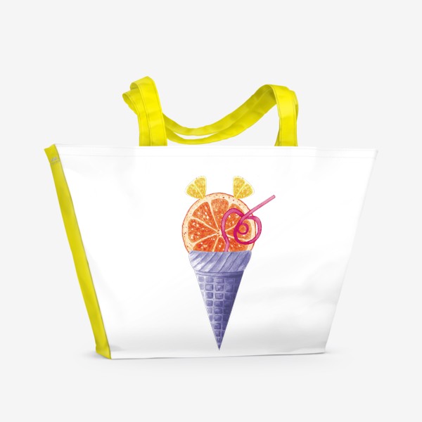 Пляжная сумка «Мороженое "Цитрусовый микс"»
