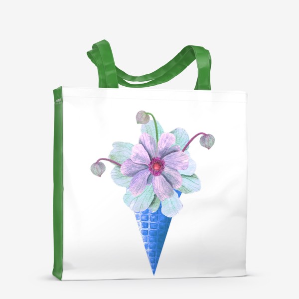 Сумка-шоппер «Цветочное мороженое»